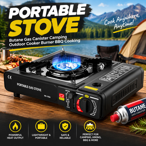 Portable butane gas - gas, stove