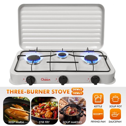 Portable gas stove - 3, burner