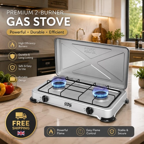 Portable double burner - double,