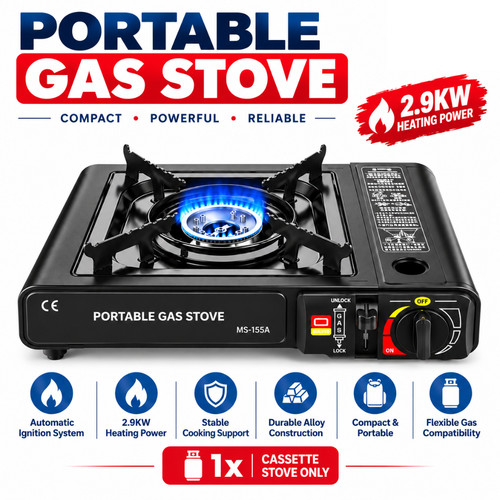 Portable camping gas stove - portable,