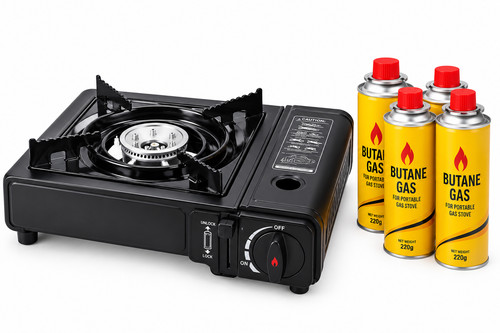 Portable camping butane gas - butane,