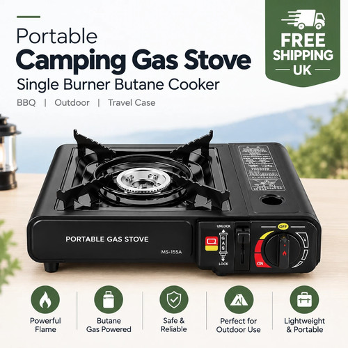 Portable camping gas - gas, stove