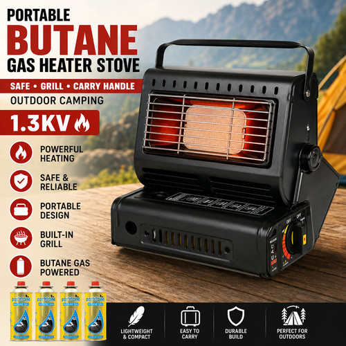 Portable butane gas heater - portable,