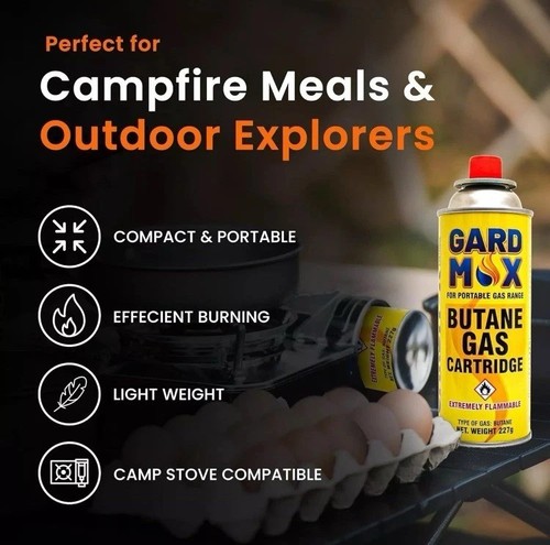 32x new butane gas canisters - new,