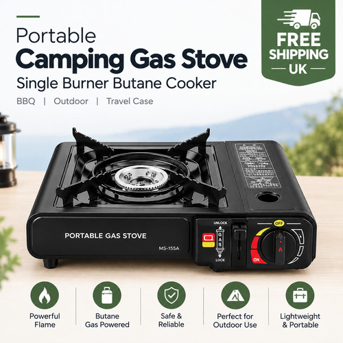 Portable camping gas stove - portable,