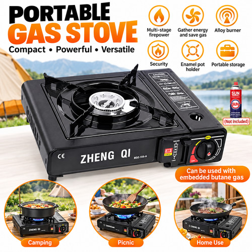 Portable butane gas stove - butane,