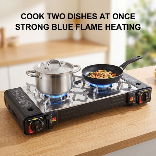 Portable double burner camping - portable,